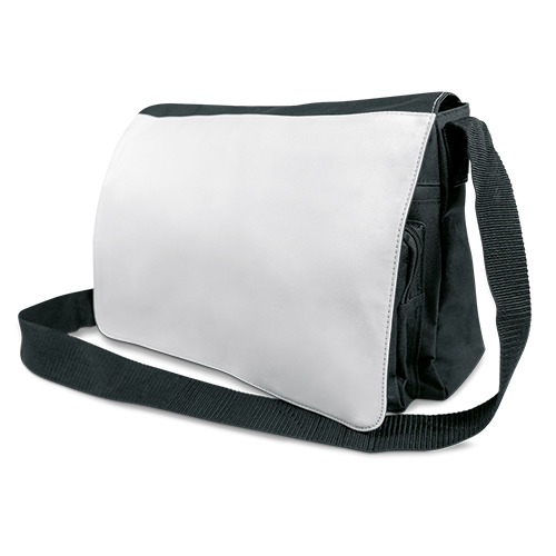 Sublistar® Sac à bandouliére MILAN avec rabat interchangeable, noir, taille (LxHxP) 400 x 280 x 100 mm, 40 pcs./carton