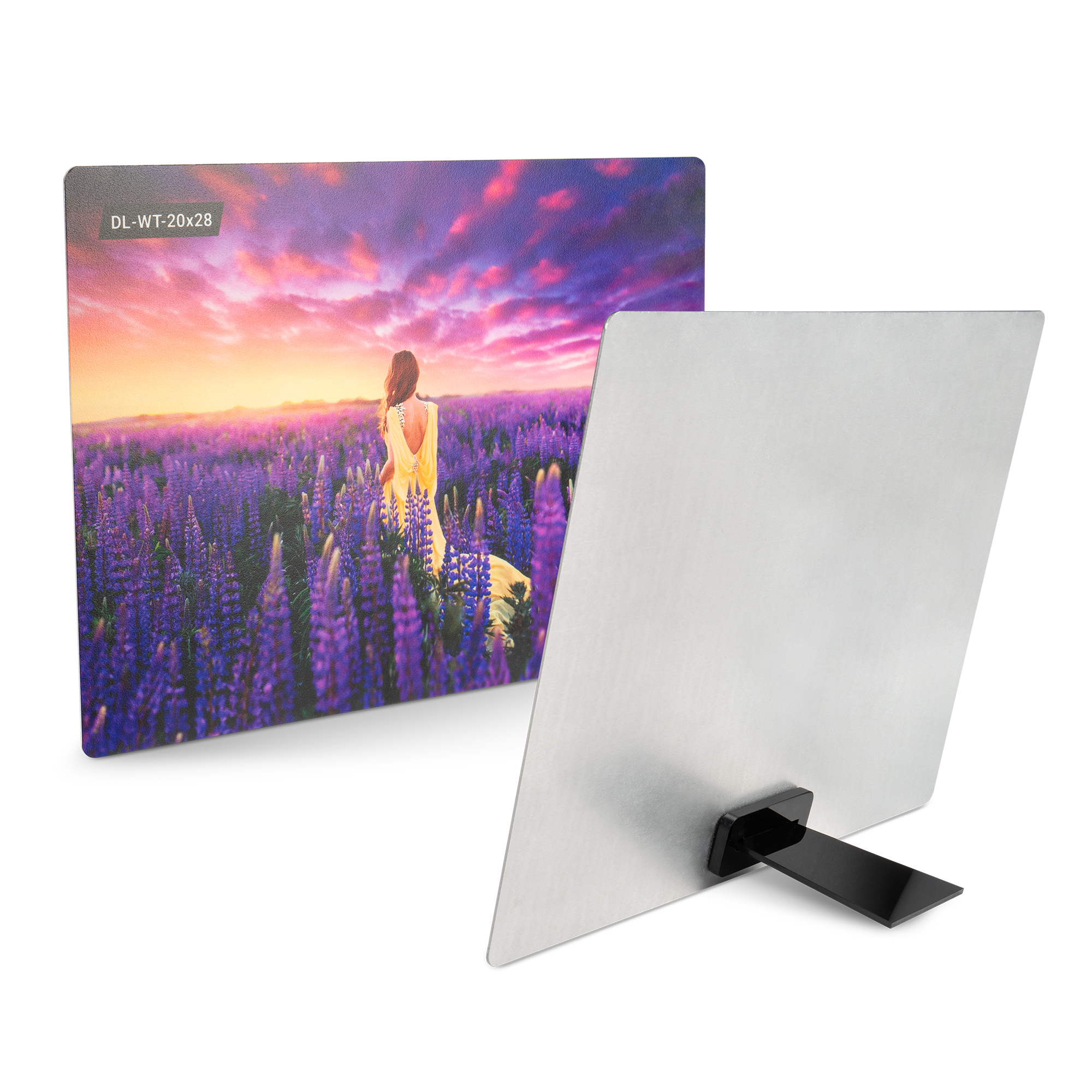 Support acrylique noir en deux parties