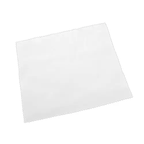 Glasreinigungstuch, Display-Tuch, Farbe Weiß, Brillenputztuch