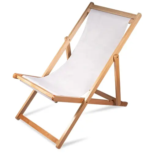 Ersatzstoff für klappbaren Liegestuhl, weiß, CHAIR-BEACH Liegefläche, 114,4 x 43 cm