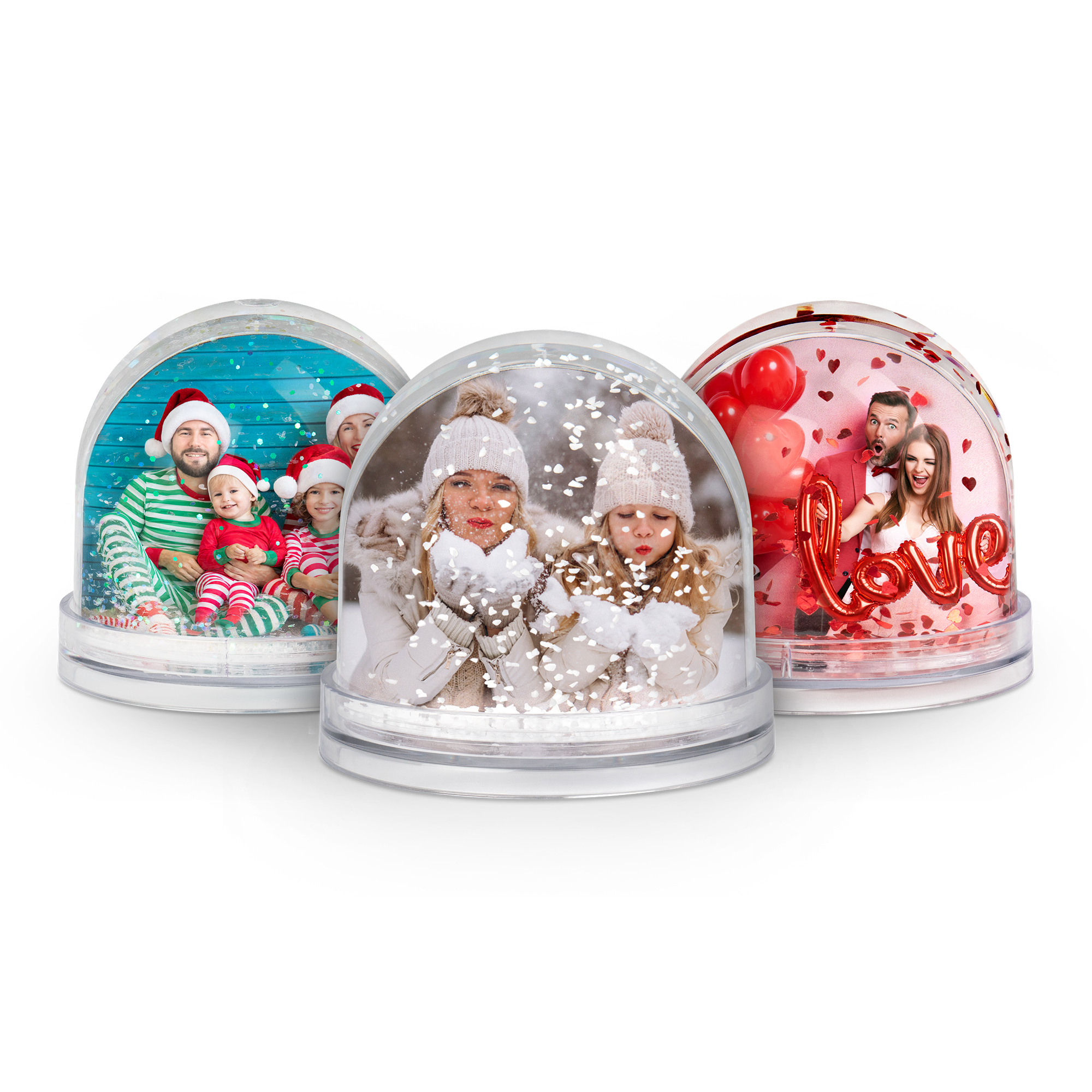 Boule photo pour 2 photos, div. modèle, 90 x 80 mm, 6 pcs./pack, 36 pcs./carton