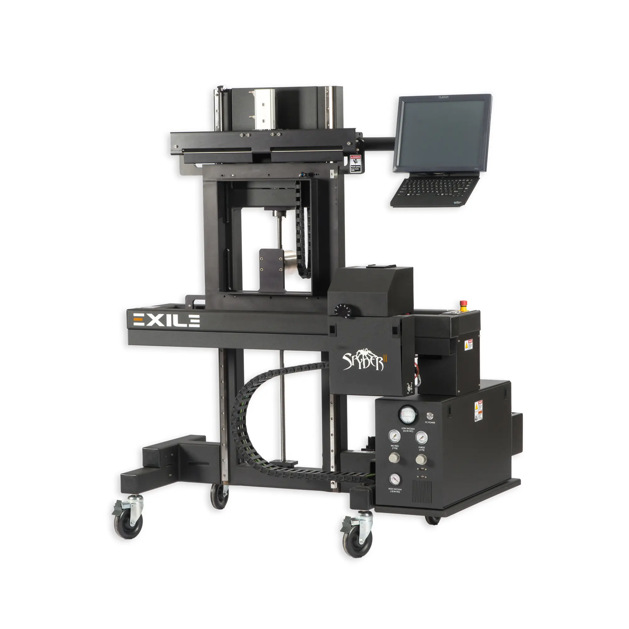 Spyder II DTS 30 CtS Inkjet-System, for max. frame size 76 x 101 cm