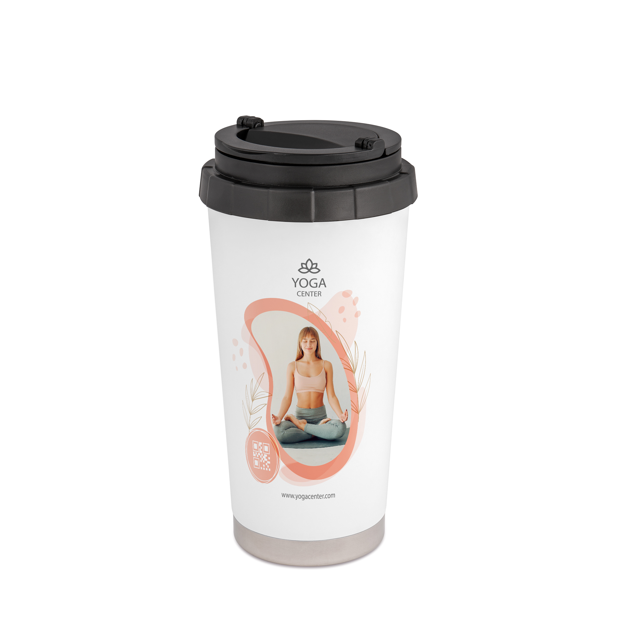 Tasse thermos acier inoxydable pour la sublimation 16oz, diverses couleurs