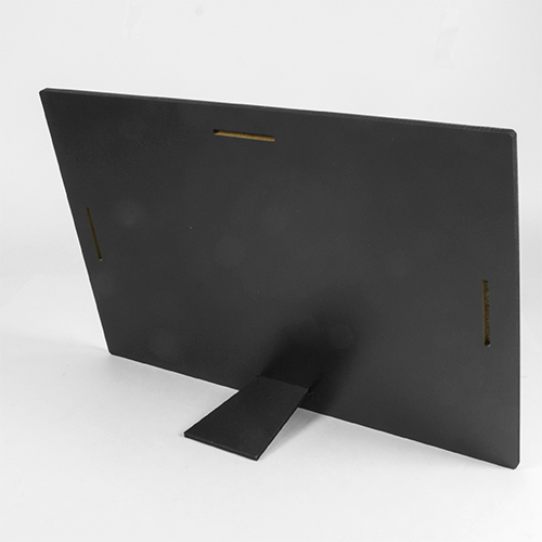 ChromaLuxe Hartfaser Fotopaneel, 127 x 178 x 6 mm, Mit Kickstand, Farbe Weiß-glänzend