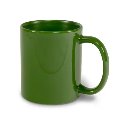 Ceramic mug LENA glossy for laser transfer 11oz, various colours, hand wash recommended