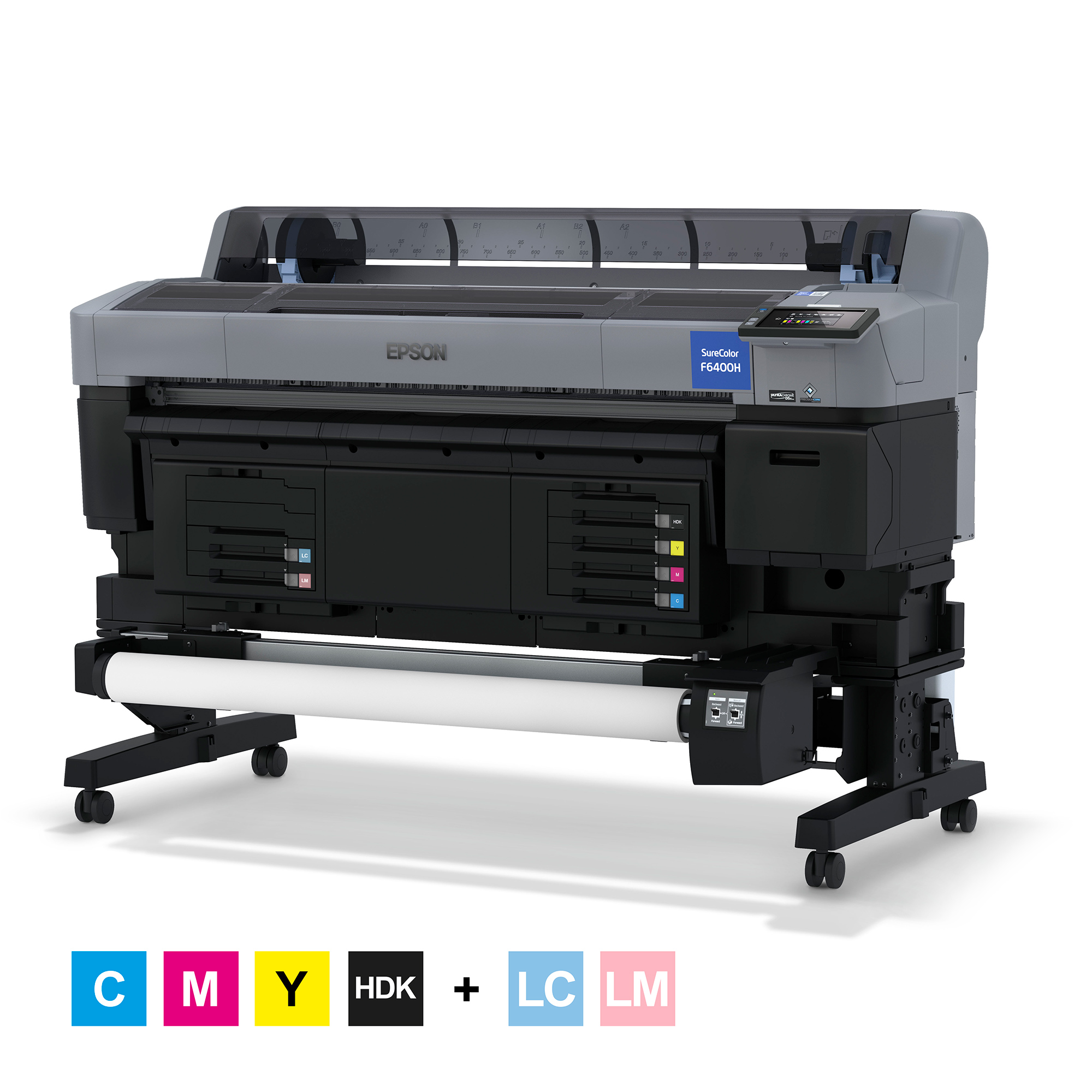Epson SureColor SC-F6400H, Light Cyan/Light Magenta, Laize maximale d’impression jusqu’à 1118 mm, l'enrouleur inclus