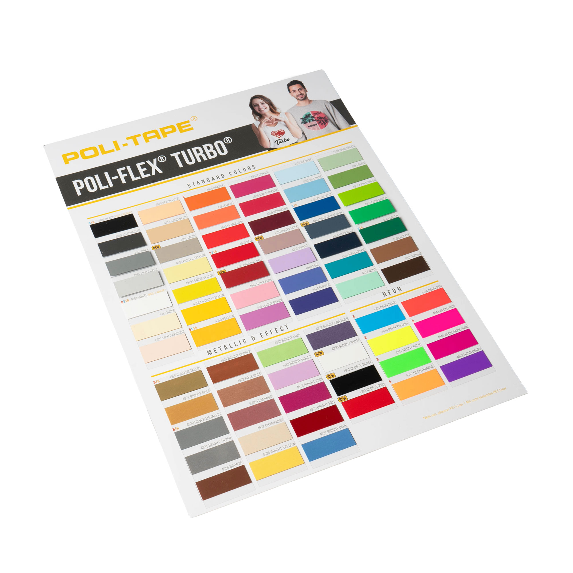 POLI-FLEX® TURBO® Colour Chart 