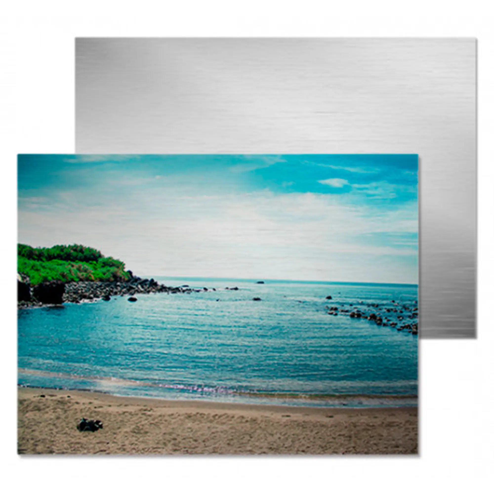 ChromaLuxe Alu-Fototafel silber-gebürstet, 600 x 800 x 1,15 mm