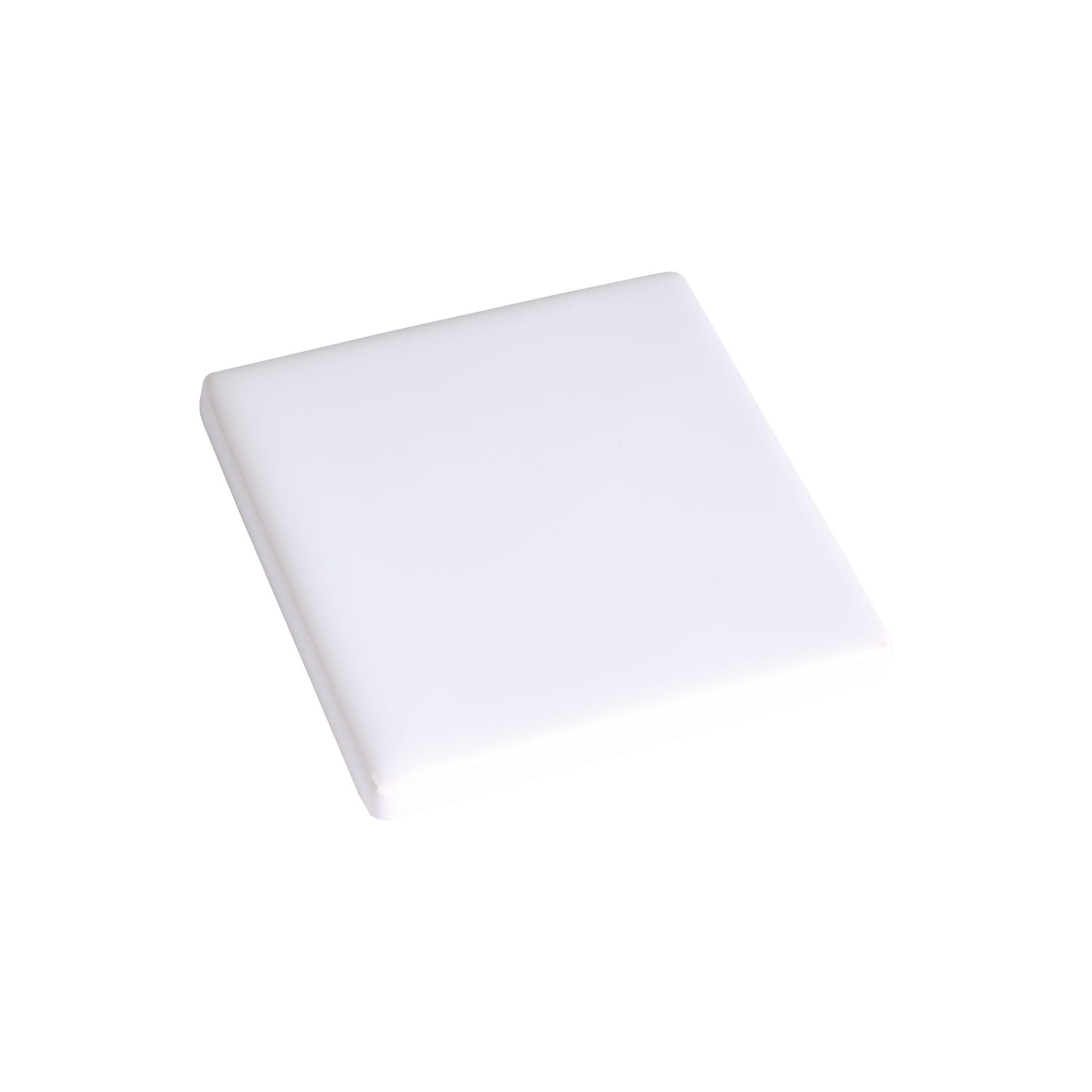 Kühlschrankmagnete quadratisch 55 x 55 mm Set aus weißer Keramikplatte mit selbstklebender Magnetfolie
