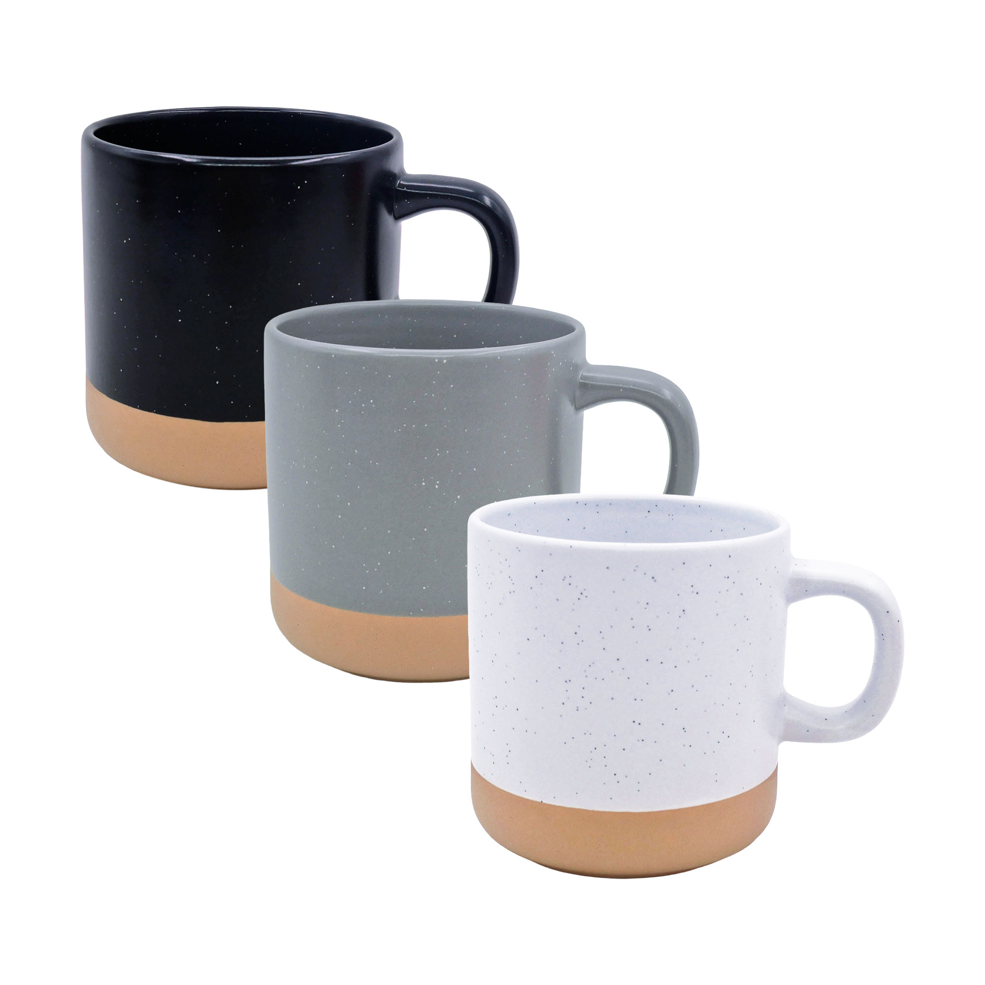 Vintage-Tontasse MIKE für Lasergravur, mit braunem Sockel, div. Ausführungen, Handspülung empfohlen, 36 St./Karton