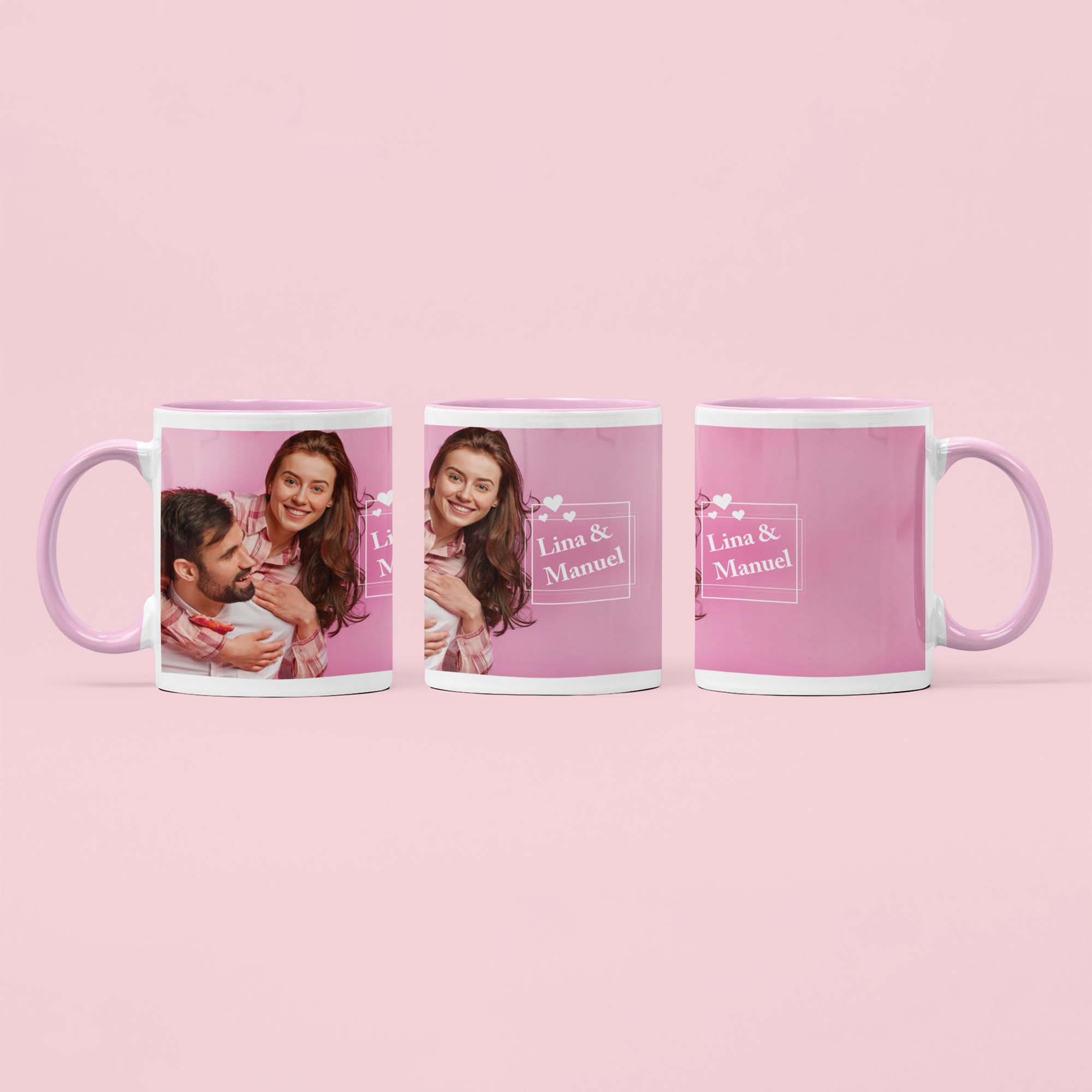 Tasse en céramique TWO TONES & HANDLE 11oz, DURAGLAZE, divers coloris