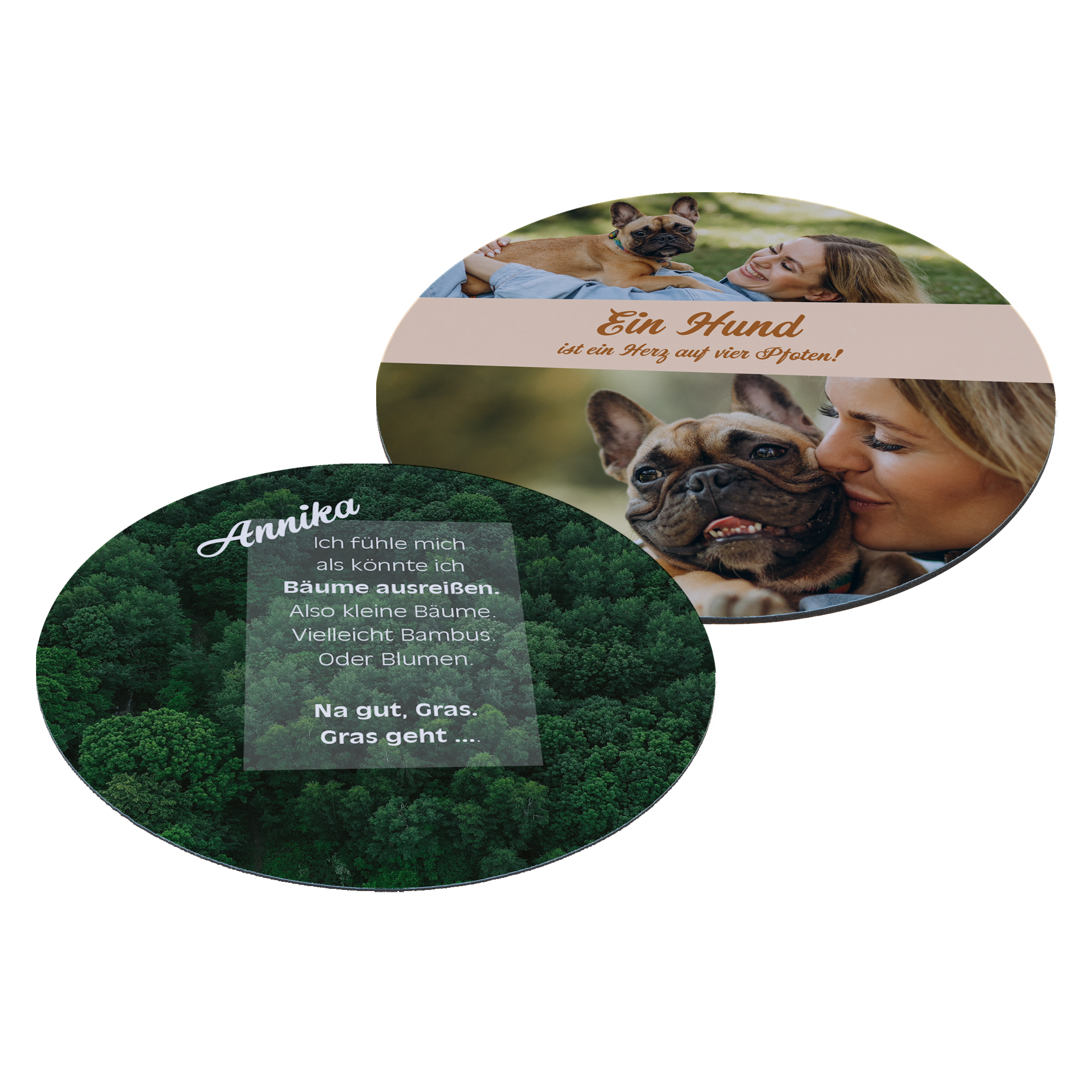 Sublistar® Tapis de souris tissu Ø 190 mm, diverses épaisseurs, 10 pcs./pack