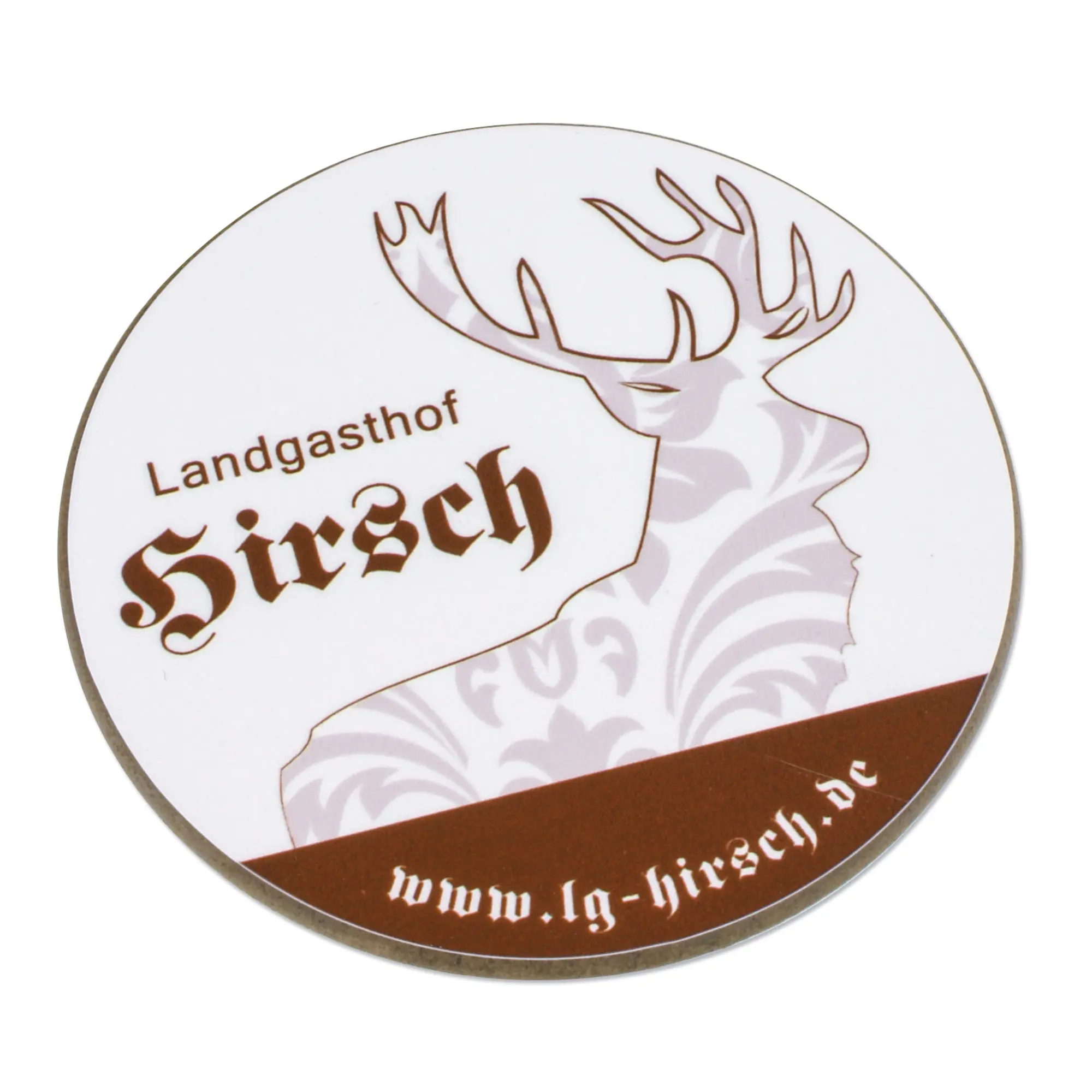 UNISUB Hardboard Coaster Ø 90 mm, thickness 3 mm, 40 pcs./carton