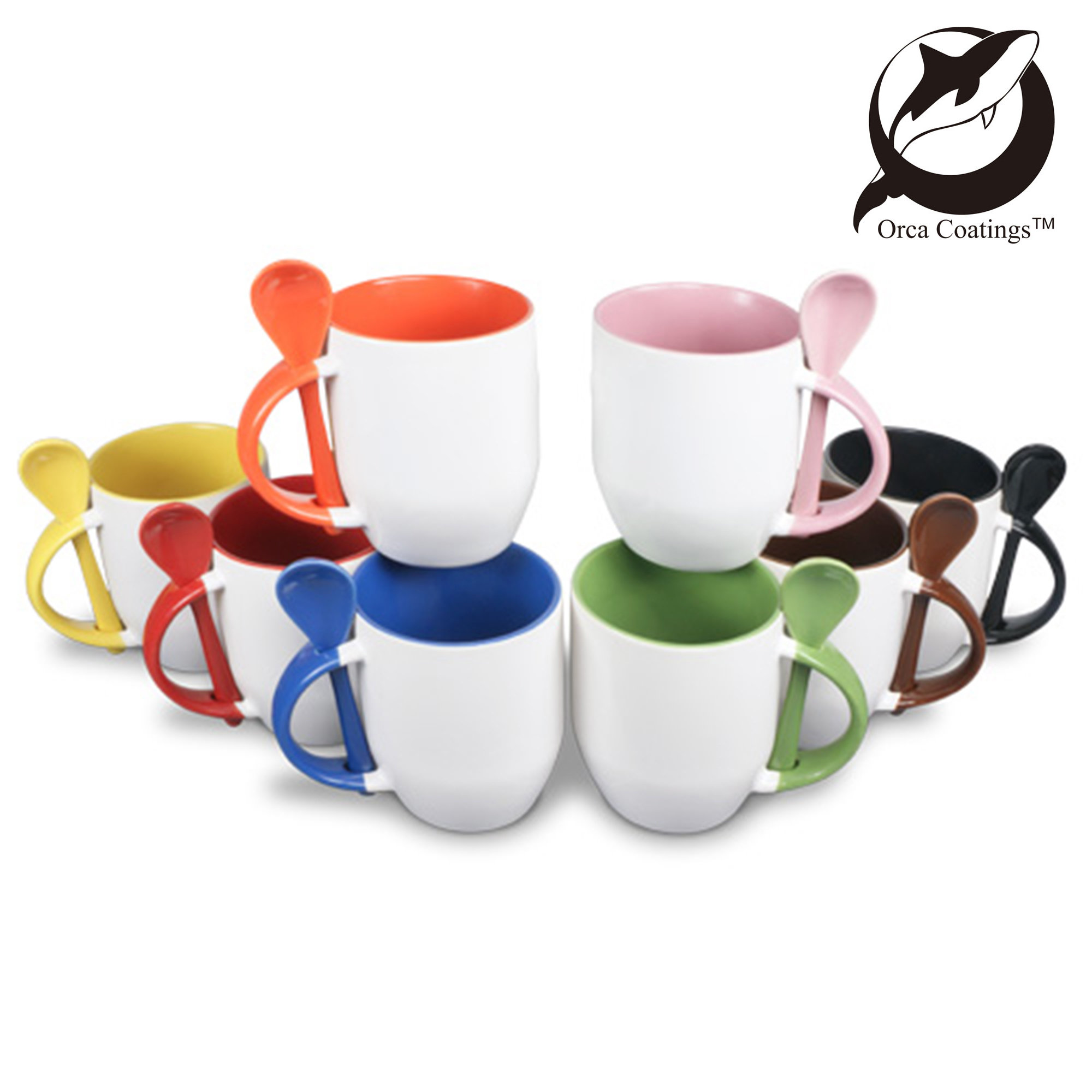 Kit de démarrage TWO TONES & cuillère, Orca™ Coating, 24 tasses, couleurs assortis