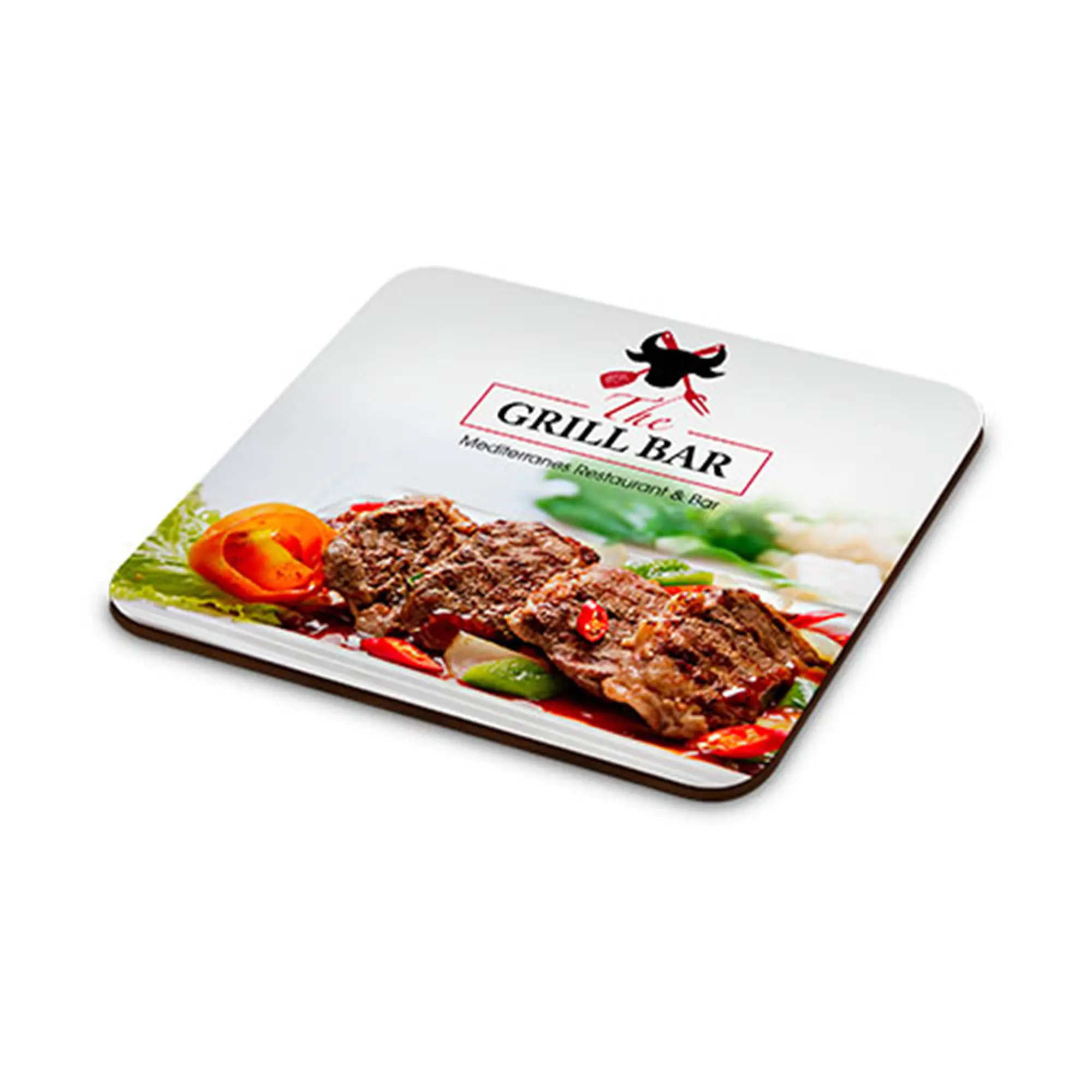 Sublistar® MDF Untersetzer, 90 x 90 x 3 mm, Farbe Weiß-glänzend, 60 St./Pack, 240 St./Karton