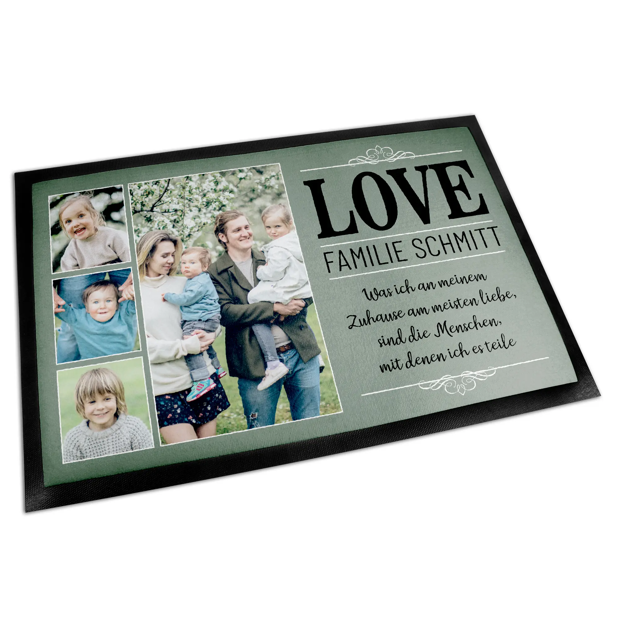 Sublistar® Fußmatte weiß mit Gummirand, rutschfest, div. Größen