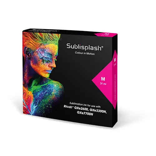 Sublisplash® für Ricoh GXe2600/3300N/7700N, 31 ml Kartusche, div. Farben