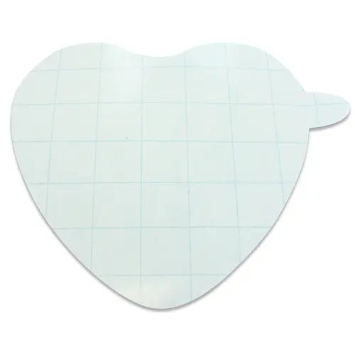 Doppelseitiges Klebeband für Geschenkdose Herz, Format 137 x 130 mm