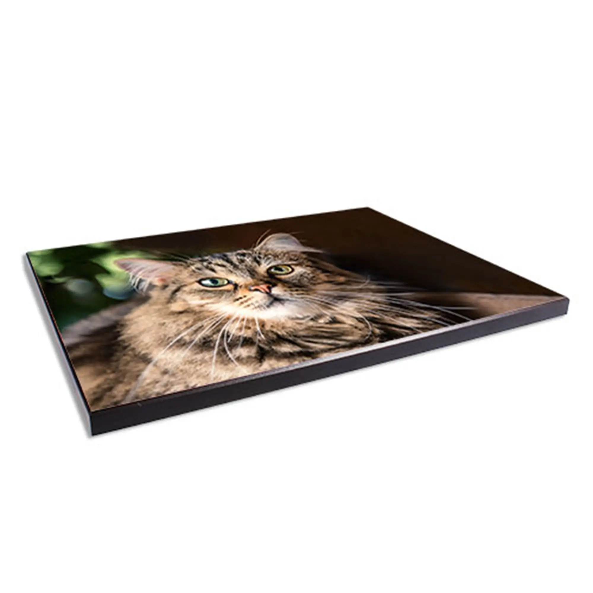 ChromaLuxe Wandtafel weiß-glänzend, 180 x 270 x 16 mm, Rahmenfarbe Schwarz