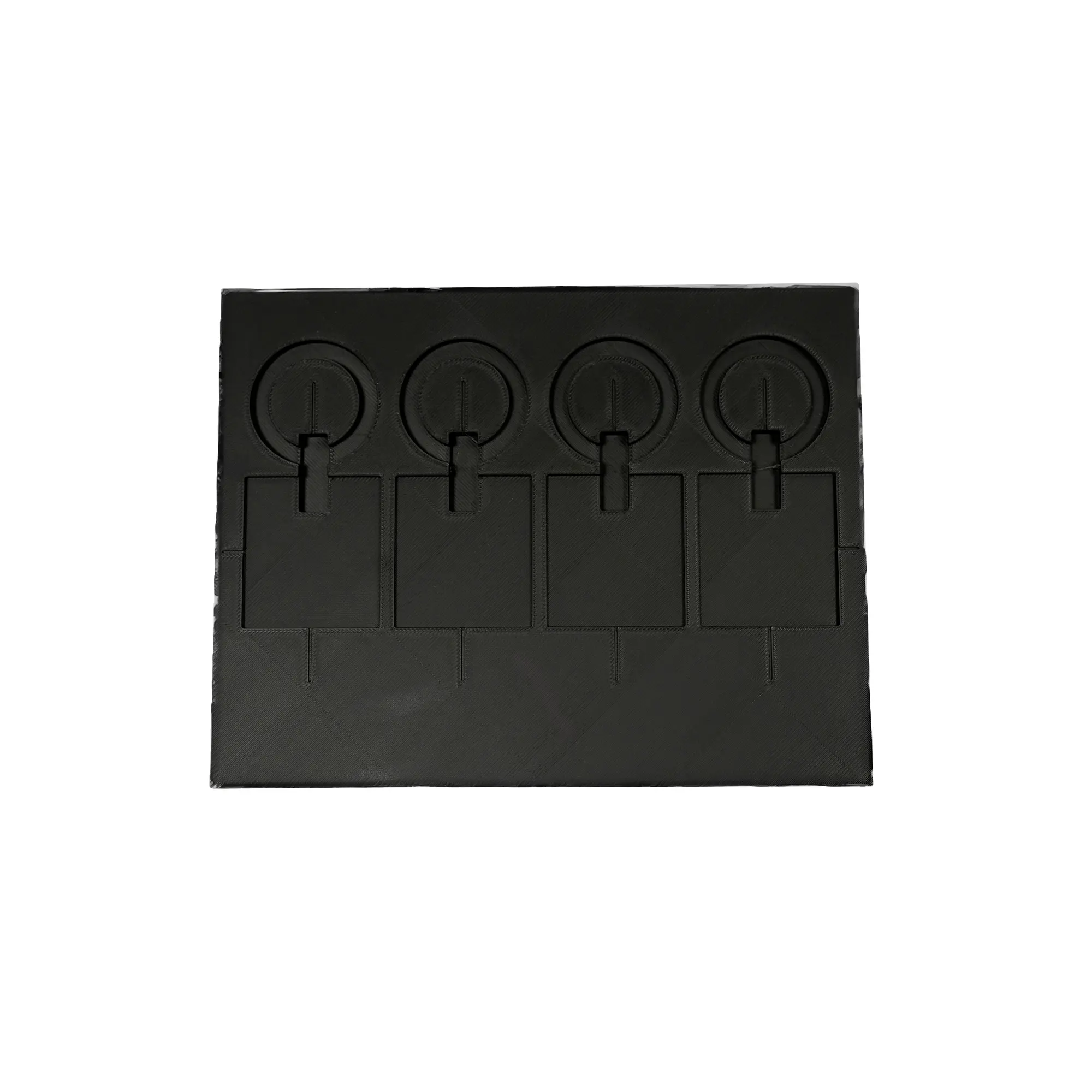 Jig/adapter for laser engraving & UV printing, various versions, incl. centring aids