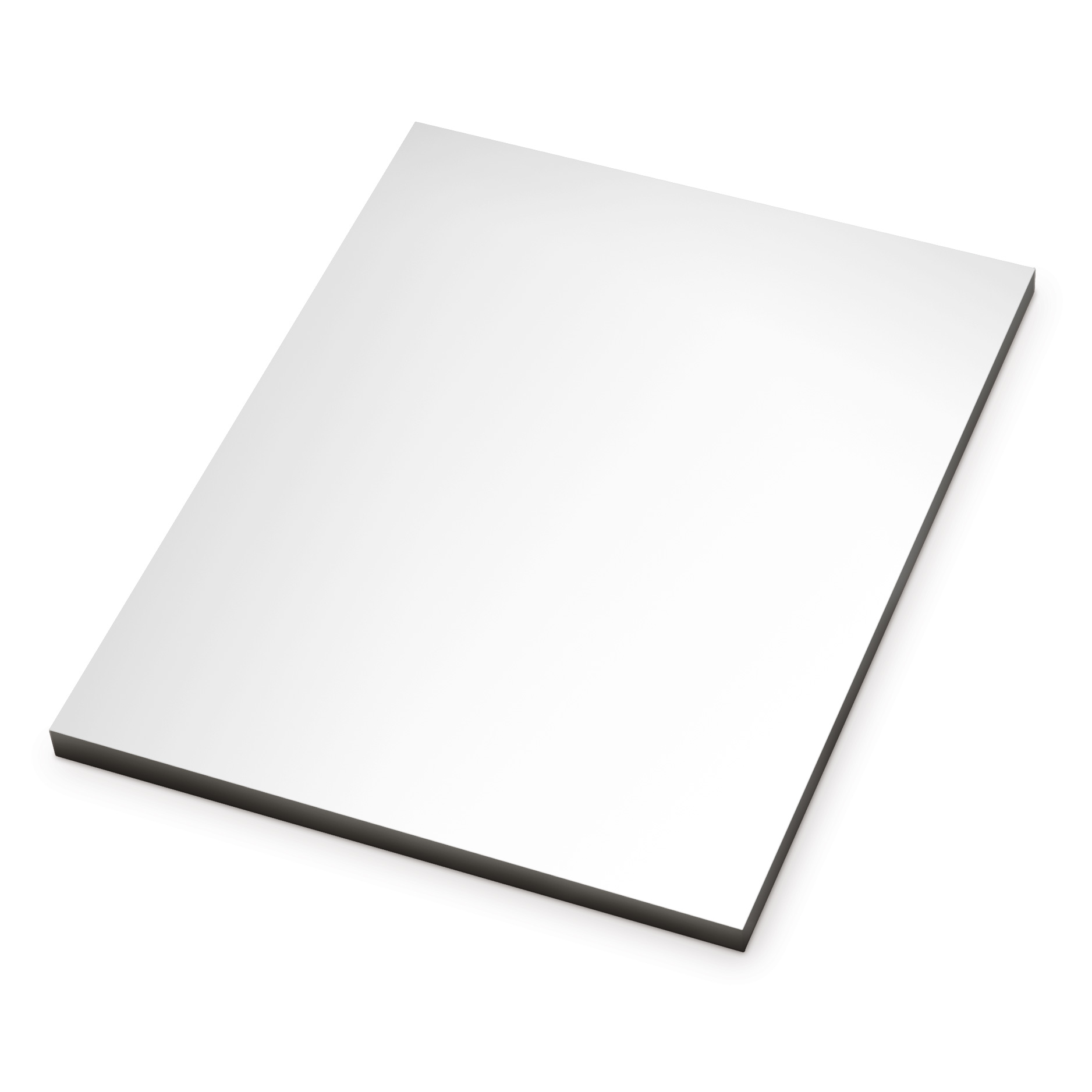 ChromaLuxe MDF Fototafel weiß-glänzend, 280 x 355 x 16 mm, Rahmen Schwarz