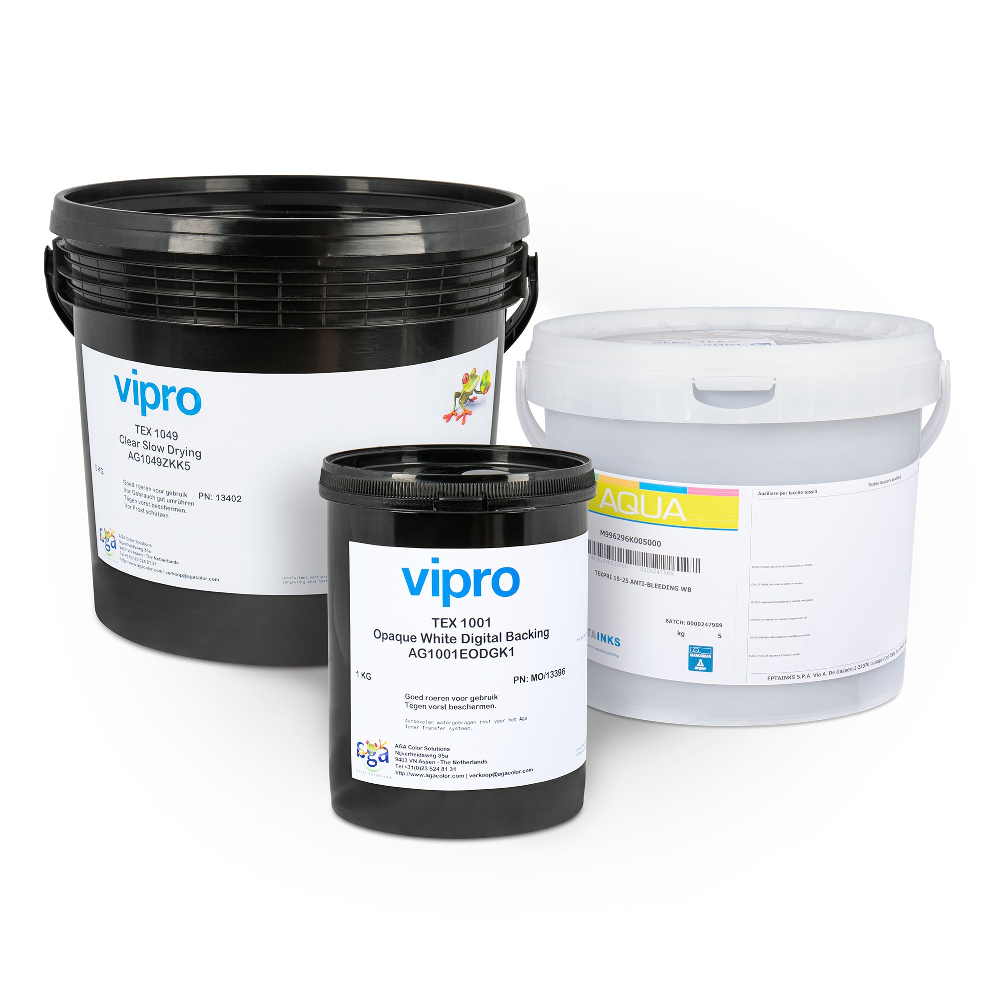 Encre sérigraphique TEX 1000 pour l’impression sous transfert laser, diverses couleurs