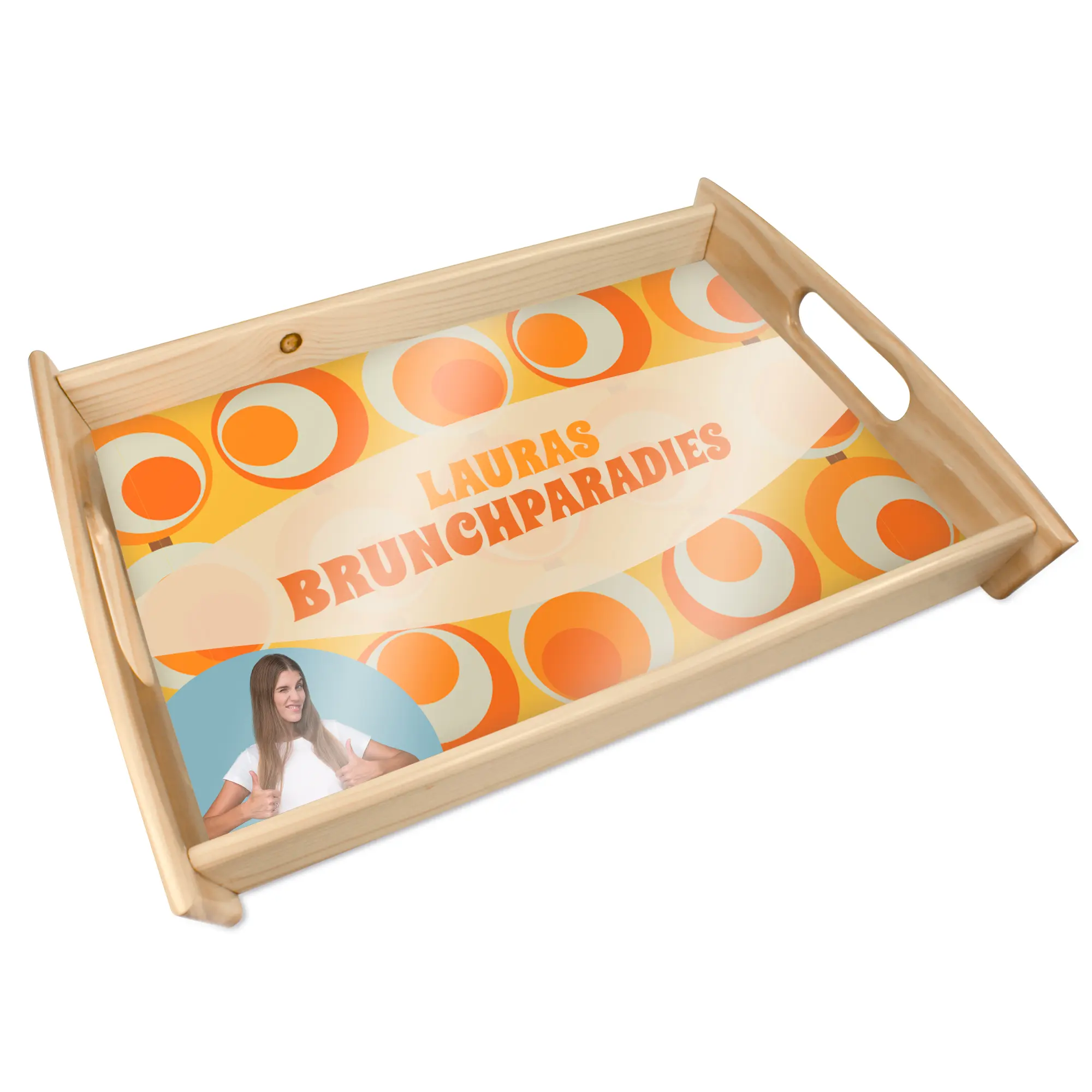 Sublistar® Holztablett, Innenmaß 410 x 280 mm, Farbe Natur,