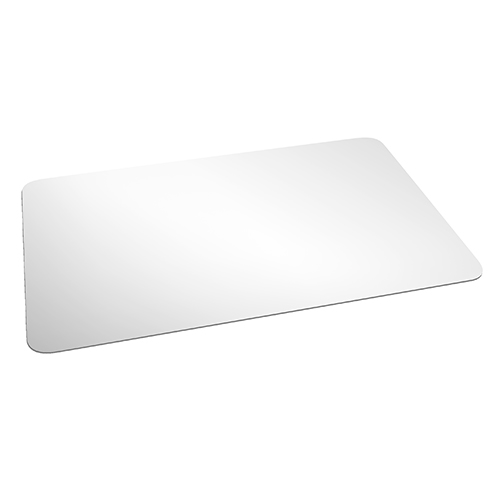 Sublistar® Plaque de rechange pour boîte à cadeaux rectangle, aluminium blanc brillant, taille 192 x 122 mm, 50 pcs./pack