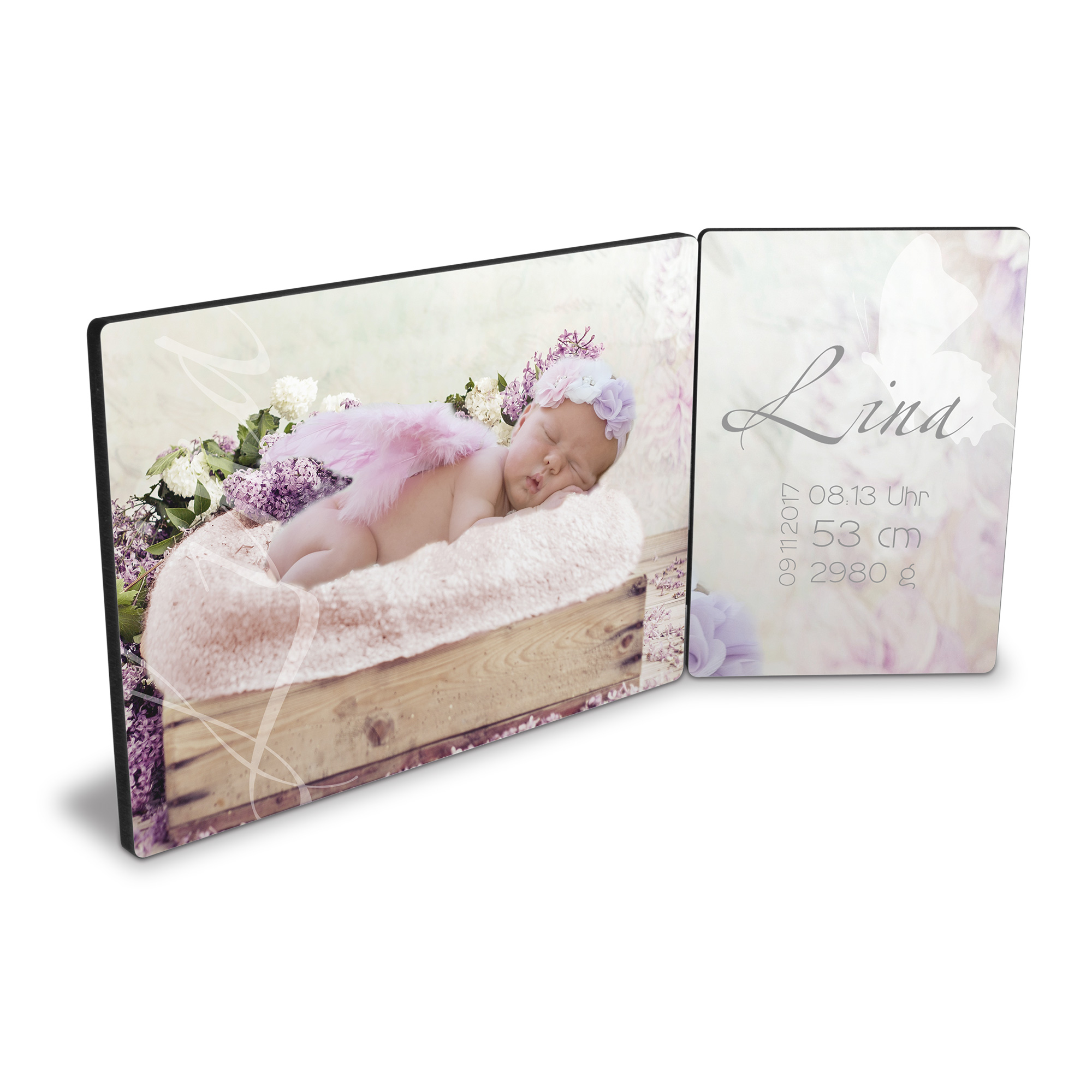 ChromaLuxe Hartfaser Doppel-Fotopaneel, Querformat, Größe 89 x127 mm & 178 x127 mm