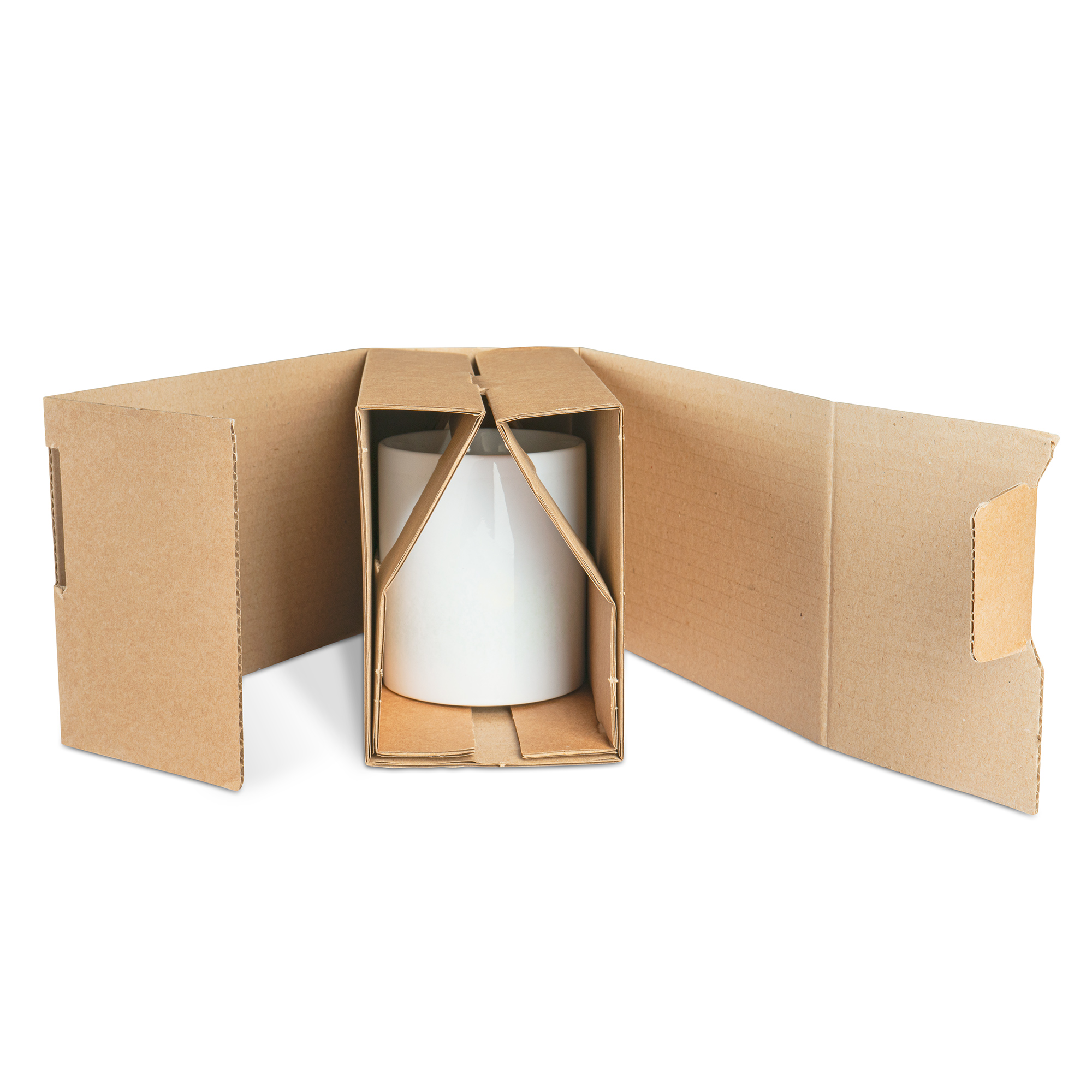 Transportverpackung, für 1 Tasse, (LxHxT) 193 x 128 x 95 mm Transportverpackung, für 1 Tasse, (LxHxT) 193 x 128 x 95 mm