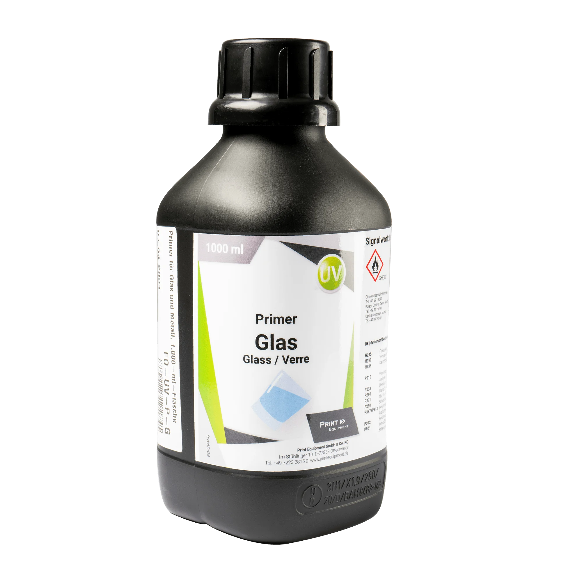 Primer pour verre et métal, bouteille de 1.000 ml, pour XPJ 461UF/661UF, 1462UF