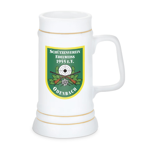 Beer Mug Upper Class 700 ml, colour white without lid, 18 pcs./pack