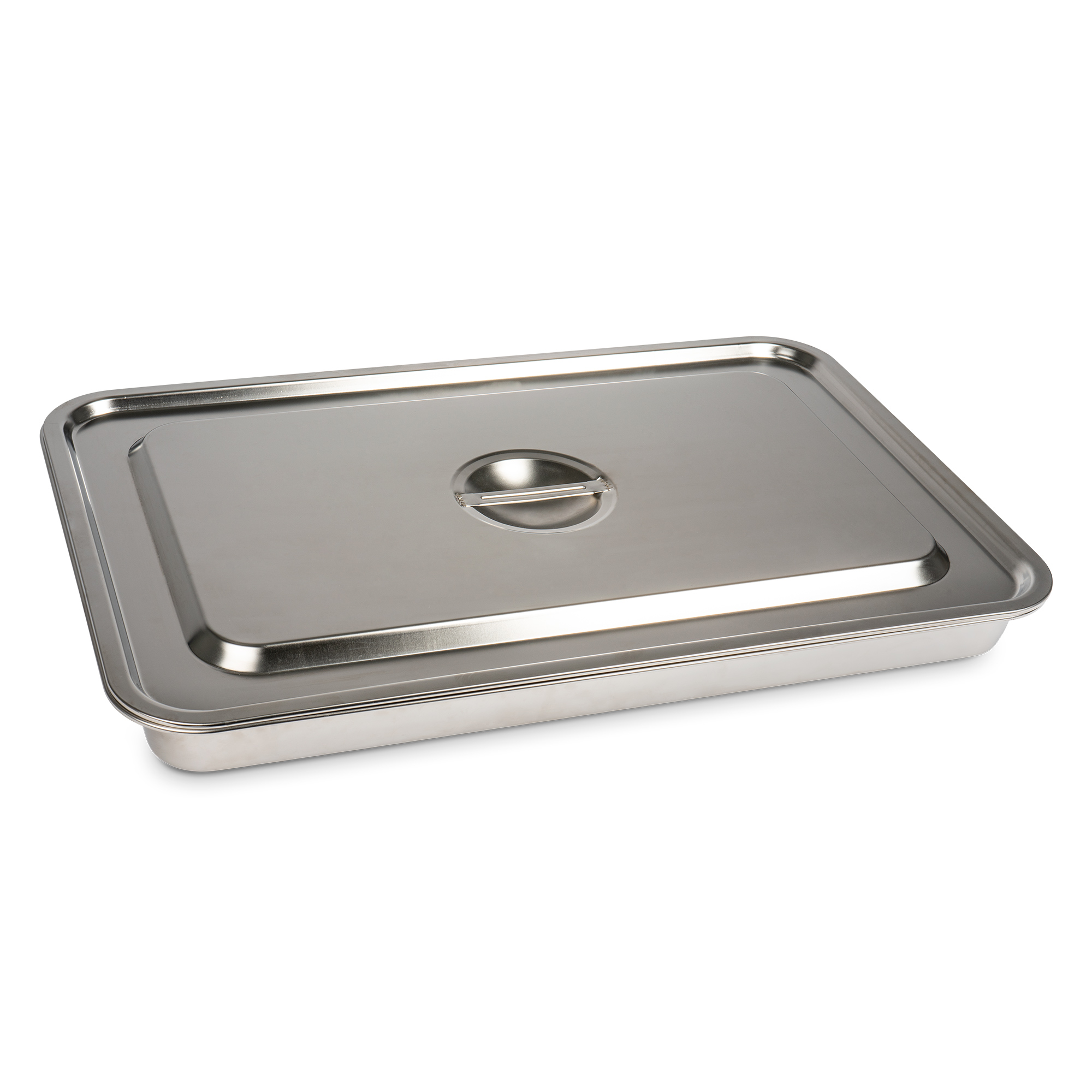 Bac à poudre avec grille, 470 x 370 x 50 mm