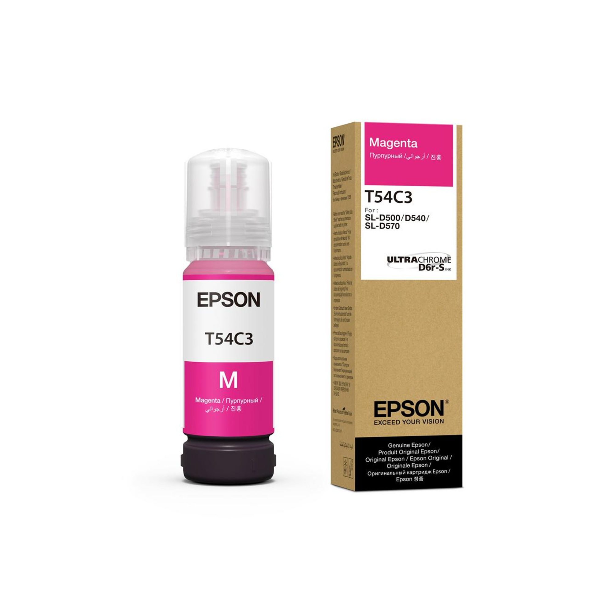 Epson UltraChrome® D6r-S, pour SureLab SL-D500, bouteille de 70 ml, diverses couleurs