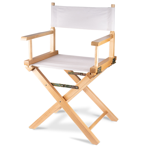 Folding director's chair, natural birch wood, size 54 x 40 x 85 cm, 2 pcs./carton