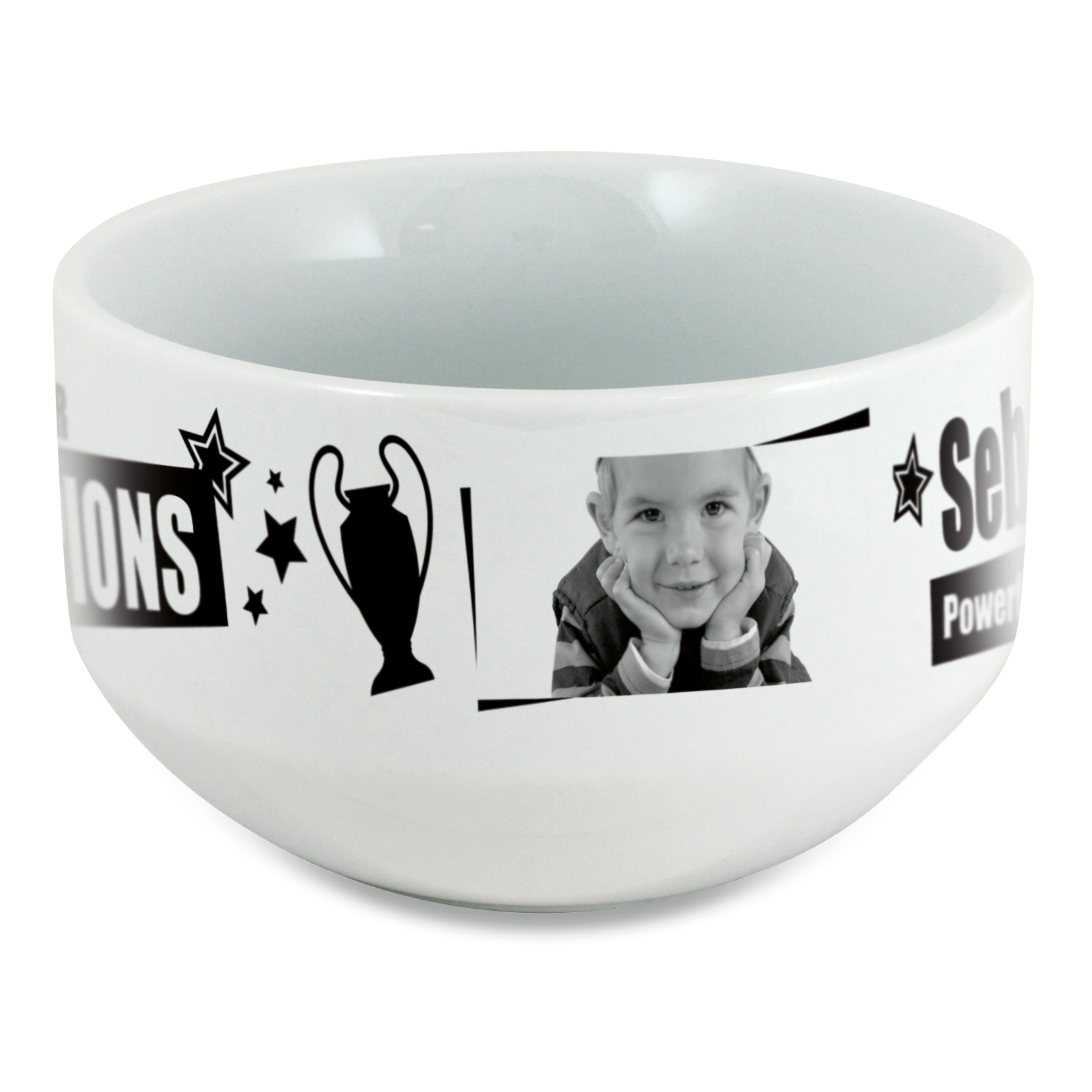 Müslischüssel Keramik, Größe Ø 137 mm,  Farbe Weiß, Höhe 83 mm