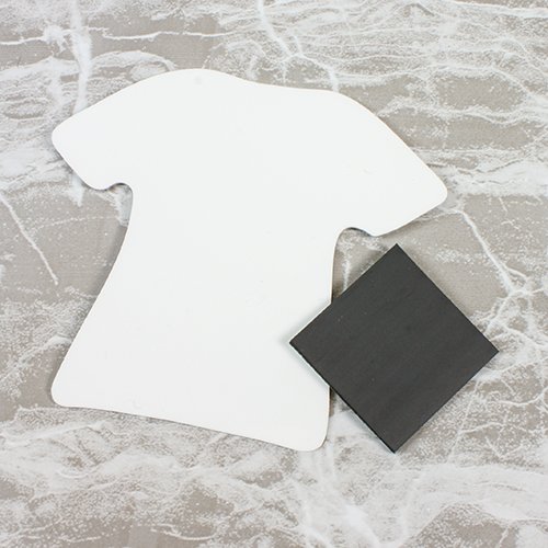 UNISUB Kühlschrankmagnet, T-Shirt, Farbe Weiß-glänzend UNISUB Kühlschrankmagnet, T-Shirt, Farbe Weiß-glänzend