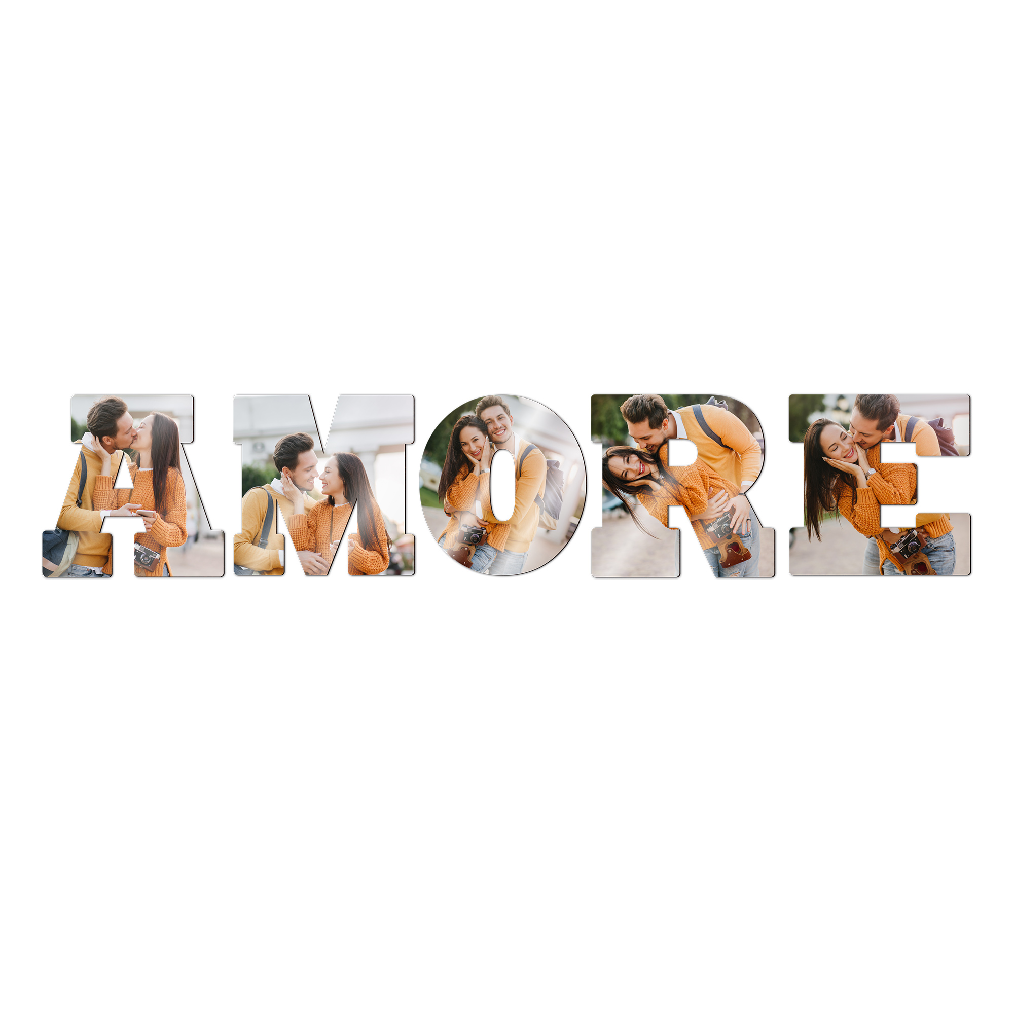 Sublistar® MDF Einzelbuchstabenset AMORE Höhe 14 cm, 3 mm stark