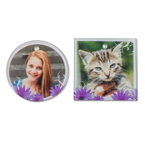 Pendentif en verre,  diverses tailles