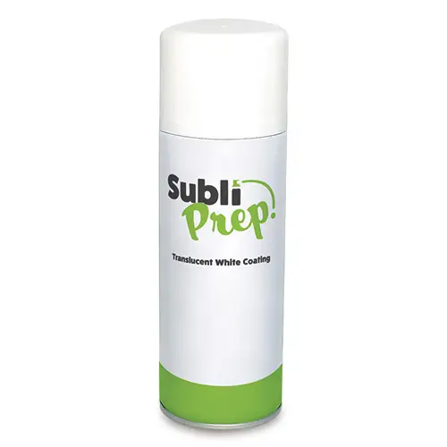 Grundlack Weiß-transluzent für den Sublimationstransfer, Subli Prep, 400 ml Sprühdose, grünes Etikett