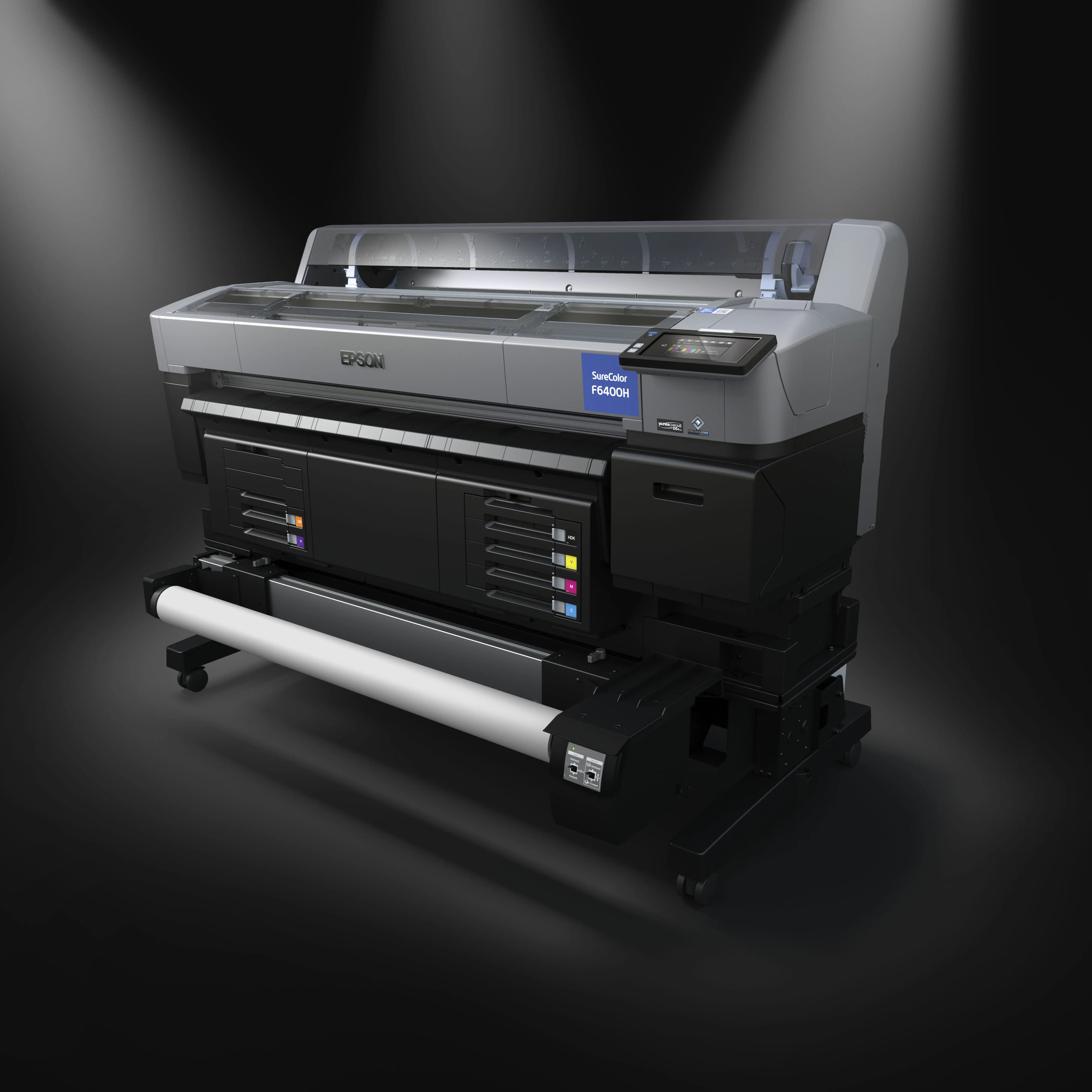 Epson SureColor SC-F6400H, Orange/Violet, Maximum printing width is up to 1118 mm, incl. take-up reel