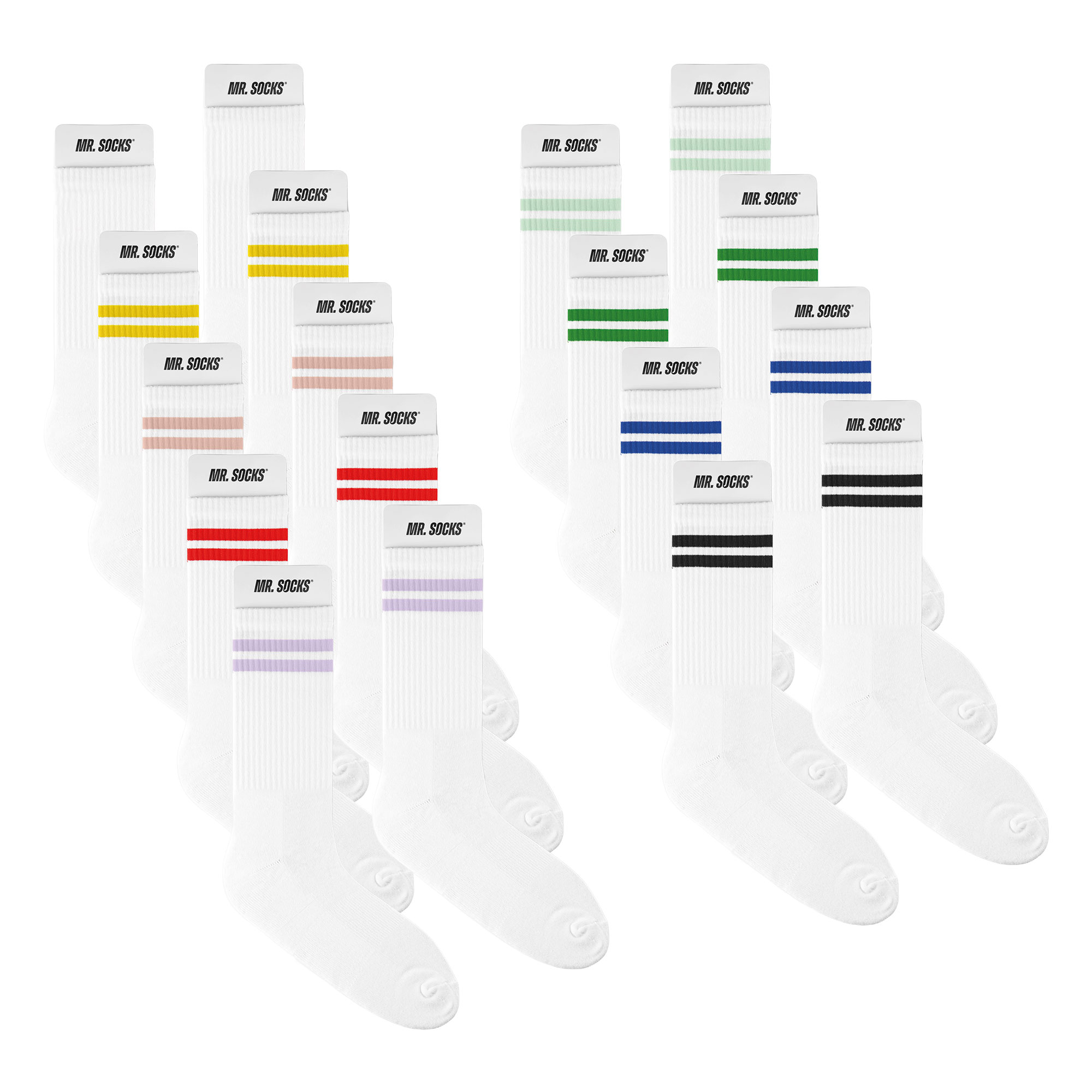 Mr. Socks Tennissocken, mit sublimierbarem Schaft, div. Größen undFarben