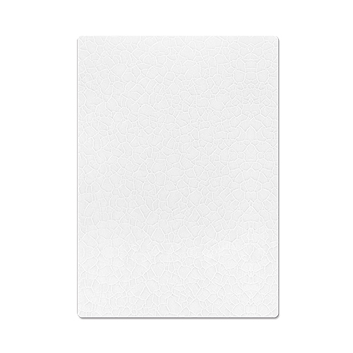 Tableau photo Duraluxe en aluminium avec surface structurée Salt Lake en blanc, diverses tailles