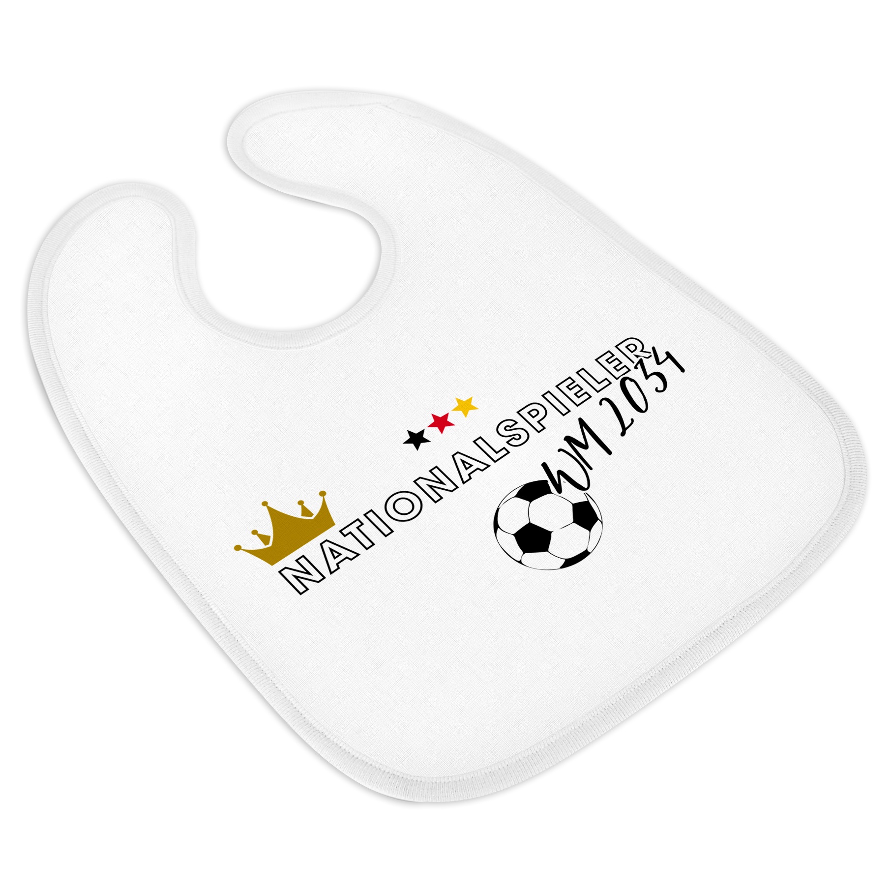 Sublistar® Babylätzchen mit Klettverschluss, div. Saumfarben, Größe ca. 300 x 350 mm