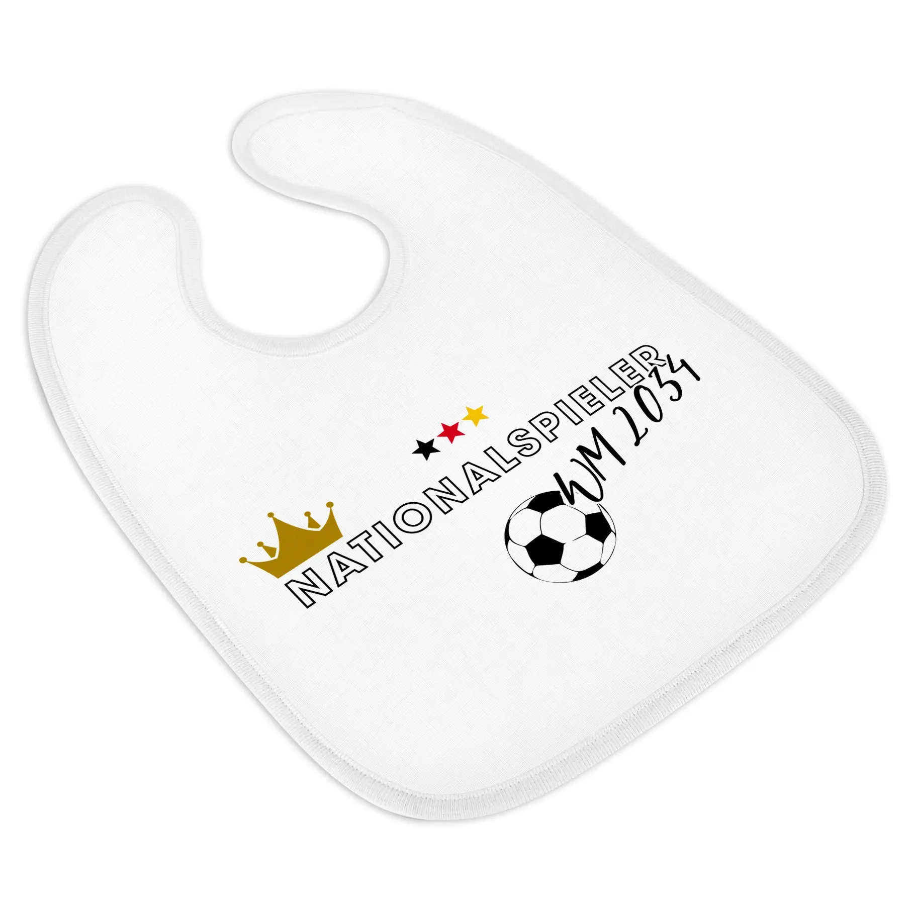 Sublistar® Babylätzchen mit Klettverschluss, div. Saumfarben, Größe ca. 300 x 350 mm