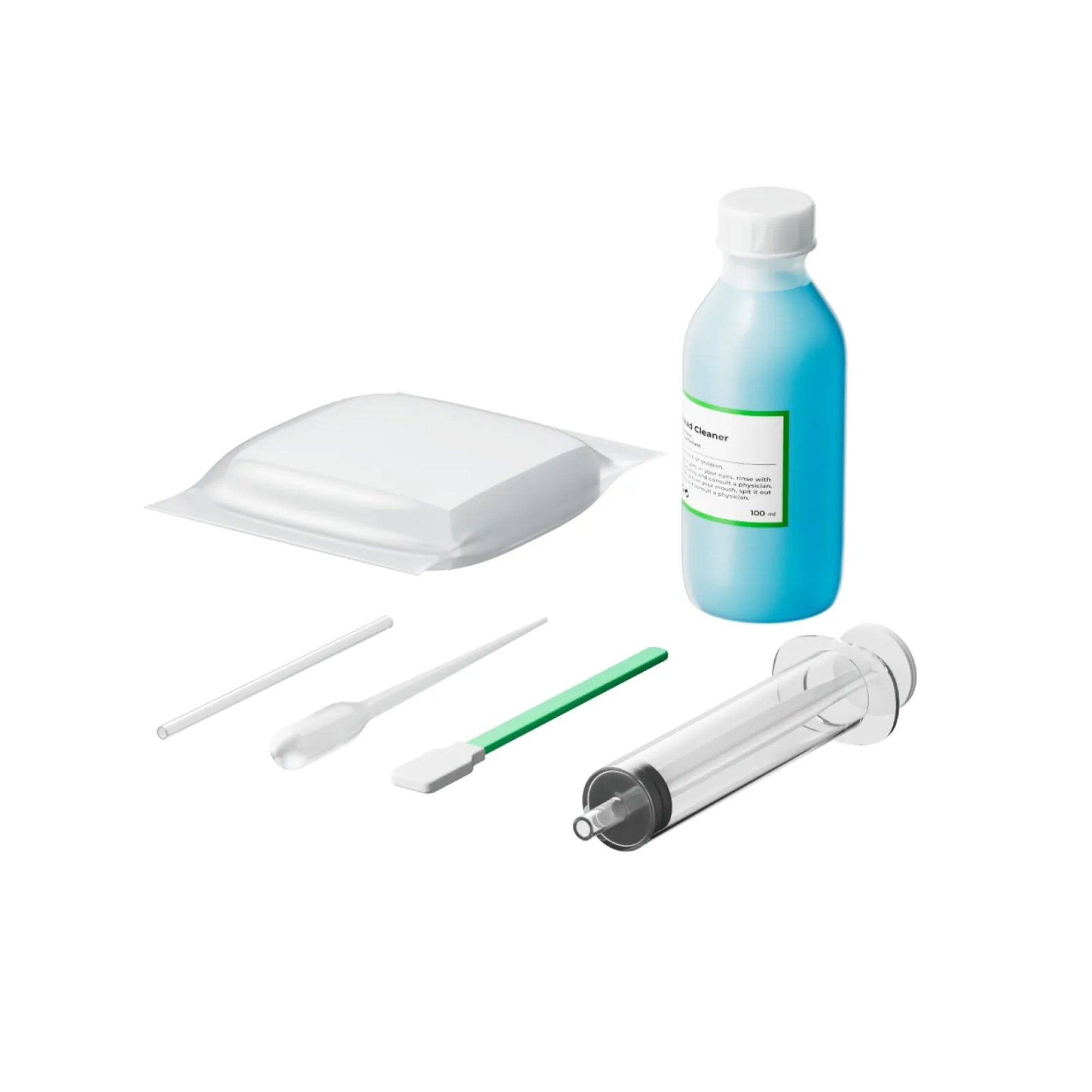 xTool DTF Apparel Printer Cleaning Kit, composé de :