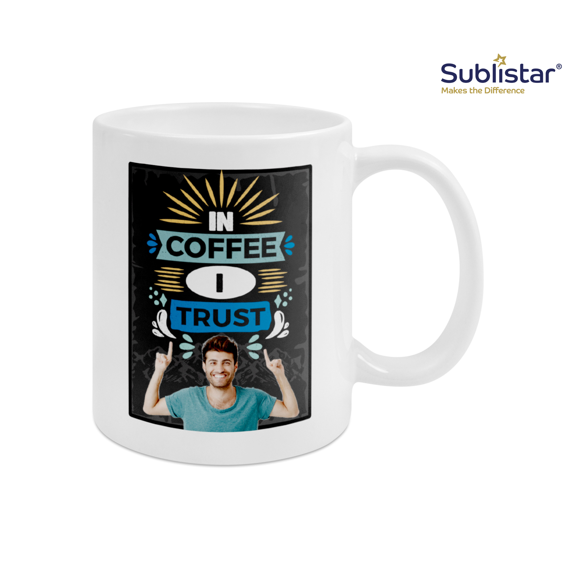 Tasse en céramique LENA-ST, Sublistar® AA-Coating, résistant au lave-vaiselle, 12 pcs./couche, 36 pcs./carton