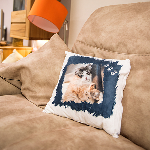 Sublistar® Housse de coussin blanche, douce et moelleuse, 100% polyester, diverses tailles