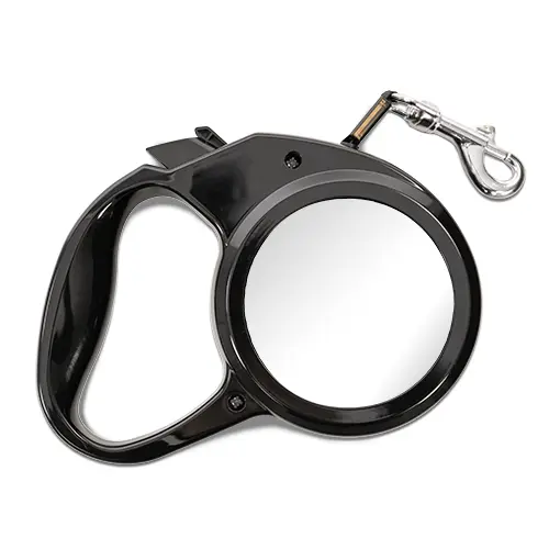 Hundeleine ausziehbar, Leinenlänge 300 cm, mit 2 bedruckbaren weißen Alueinsätzen Ø 68 mm, 50 St./Karton