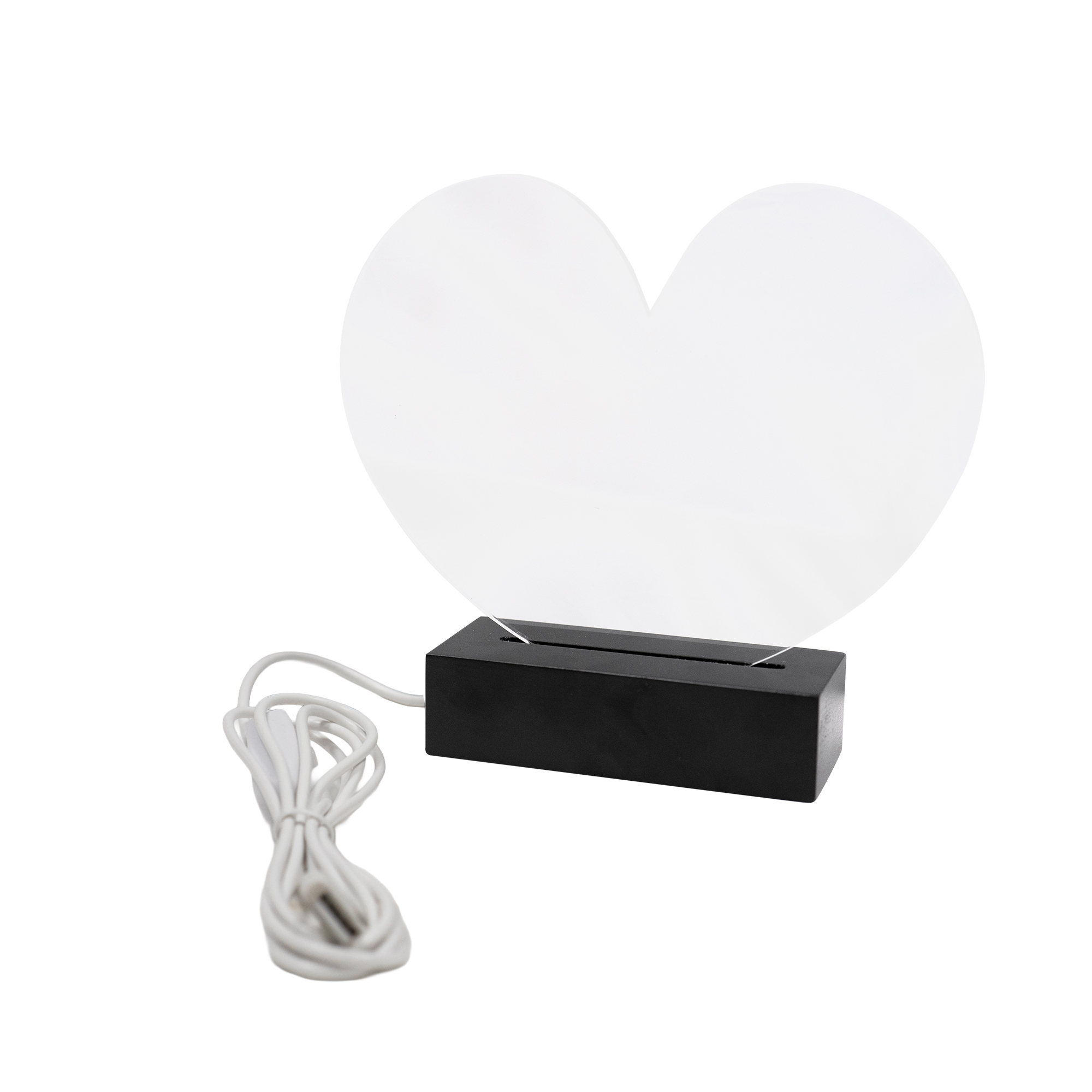 Présentoir en acrylique en forme de cœur, différents bundles